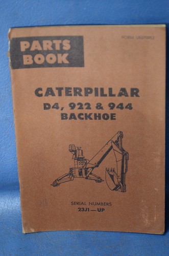 Caterpillar 922 944 backhoe - caterpillar,